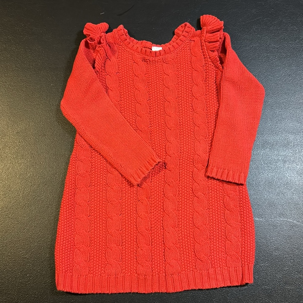 Carter’s toddler girl red sweater dress in size 5T